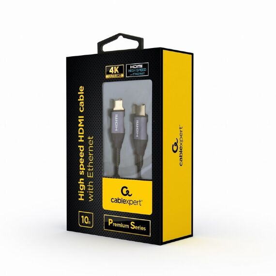 Gembird CCBP-HDMI-10M HDMI cable HDMI Type A (Standard) Grey - Monitor Cables - Cables & Adapters - Techbox