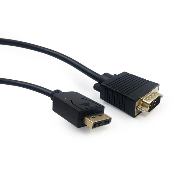 Gembird CCP-DPM-VGAM-6 video cable adapter 1.8 m VGA (D-Sub) DisplayPort Black - Monitor Cables - Cables & Adapters - Techbox