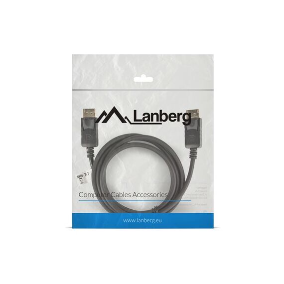 Lanberg CA-DPDP-10CC-0018-BK DisplayPort cable 1.8 m Black | Techbox