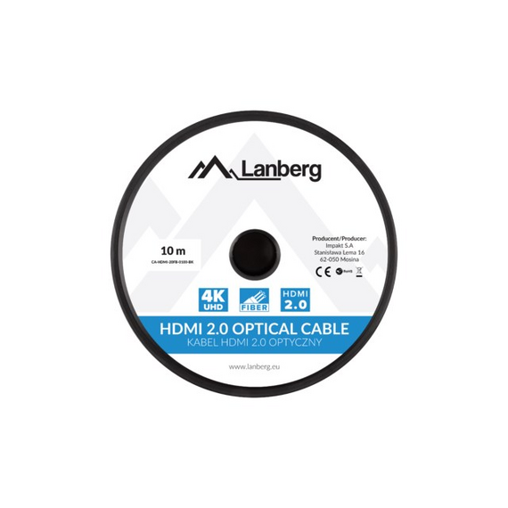 LANBERG HDMI CABLE LANBERG HDMI CABLE M/M V2.0 10M - Monitor Cables - Cables & Adapters - Techbox