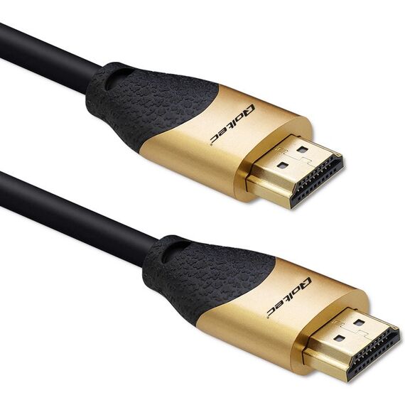 Qoltec 50356 HDMI v2.1 Cable Ultra high speed 8K | 60Hz | 28AWG | GOLD | 3m | Techbox