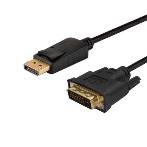 Savio CL-106 video cable adapter 1.8 m DisplayPort DVI Black | Techbox