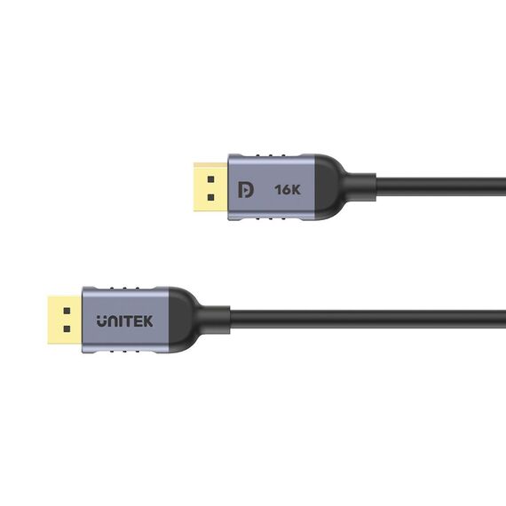 UNITEK C1628GY01-3M DisplayPort cable Black, Grey - Monitor Cables - Cables & Adapters - Techbox