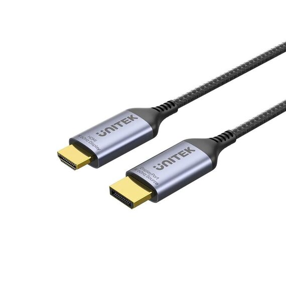 UNITEK CABLE DISPLAYPORT 1.4 TO HDMI 2.1, 8K, 1.8M - Monitor Cables - Cables & Adapters - Techbox