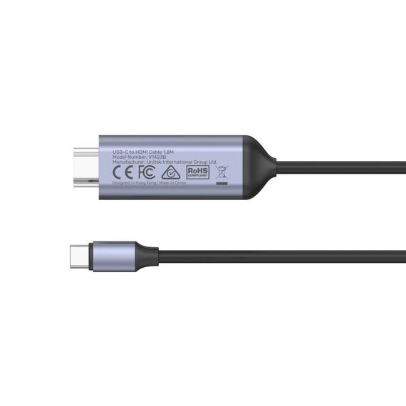 UNITEK USB-C to HDMI Cable – 8K, USB 4, HDR10+, 1.8 m - Adaptors & Plugs - Cables & Adapters - Techbox