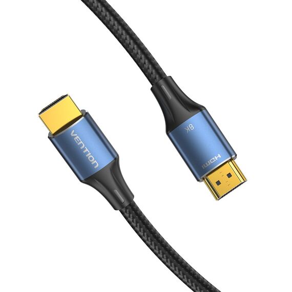 Vention Cotton Braided HDMI-A Male to Male HD Cable 8K 5M Blue Aluminum Alloy Type | Techbox