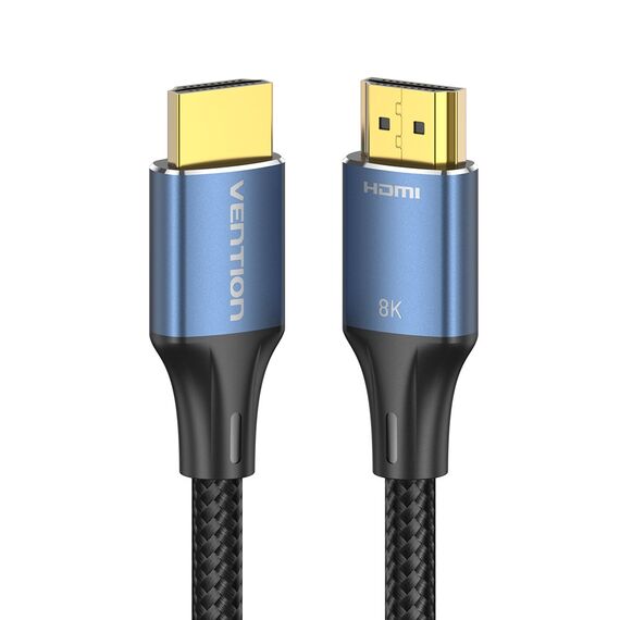 Vention Cotton Braided HDMI-A Male to Male HD Cable 8K 5M Blue Aluminum Alloy Type | Techbox