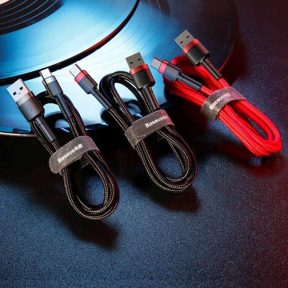 Baseus Cafule USB cable 2 m USB A USB C Black, Red | Techbox