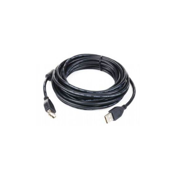 Gembird 1.8m USB 2.0 A M/FM USB cable USB A Black - USB Cables - Cables & Adapters - Techbox