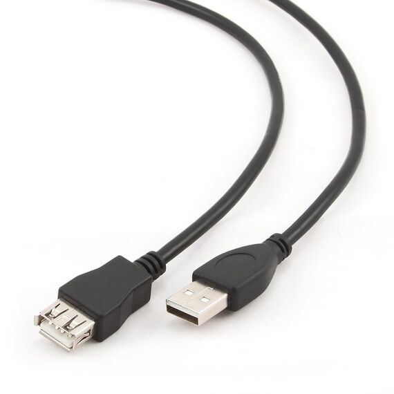 Gembird 3m USB 2.0 A M/FM USB cable USB A Black - USB Cables - Cables & Adapters - Techbox