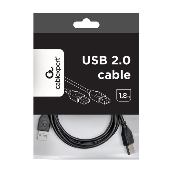 Gembird CCP-USB2-AMAM-6 USB cable USB 2.0 1.8 m USB A Black - USB Cables - Cables & Adapters - Techbox