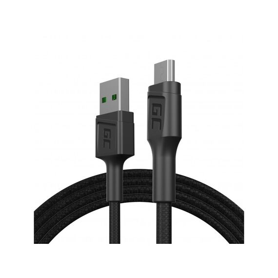 Green Cell KABGC20 USB cable USB 2.0 1.2 m USB A Micro-USB B Black | Techbox