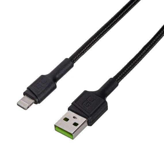 Green Cell KABGC24 lightning cable 0.3 m Black | Techbox
