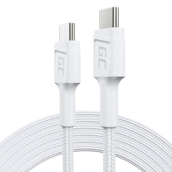 Green Cell KABGC29W USB cable USB 3.2 Gen 1 (3.1 Gen 1) 2 m USB C White - USB Cables - Cables & Adapters - Techbox