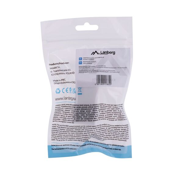 Lanberg AD-RJ45-RJ45-OU6 network splitter White - Electricity - More Products - Techbox