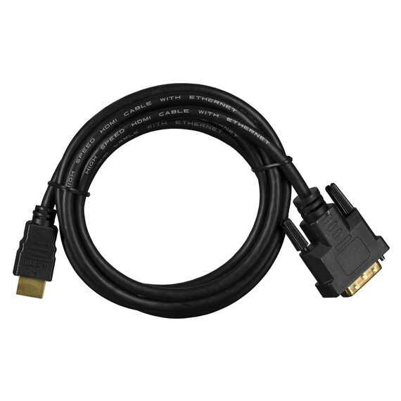 Lanberg CA-HDDV-20CU-0018-BK video cable adapter 1.8 m HDMI Type A (Standard) DVI-D Black | Techbox