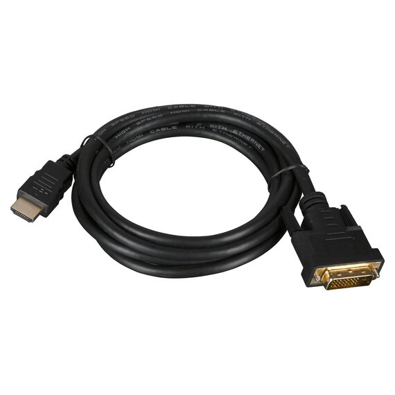 Lanberg CA-HDDV-20CU-0018-BK video cable adapter 1.8 m HDMI Type A (Standard) DVI-D Black | Techbox