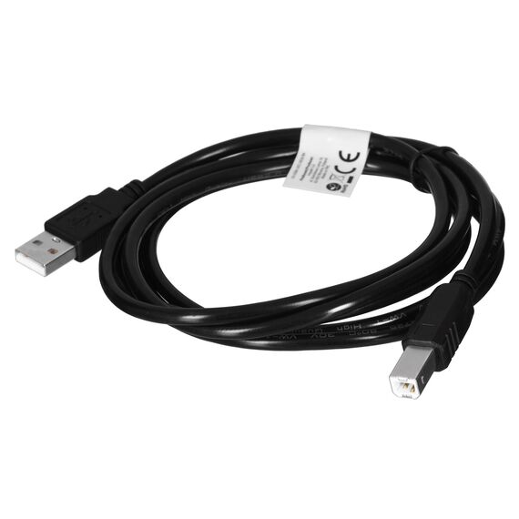 Lanberg CA-USBA-10CC-0018-BK USB cable USB 2.0 1.8 m USB B Black | Techbox