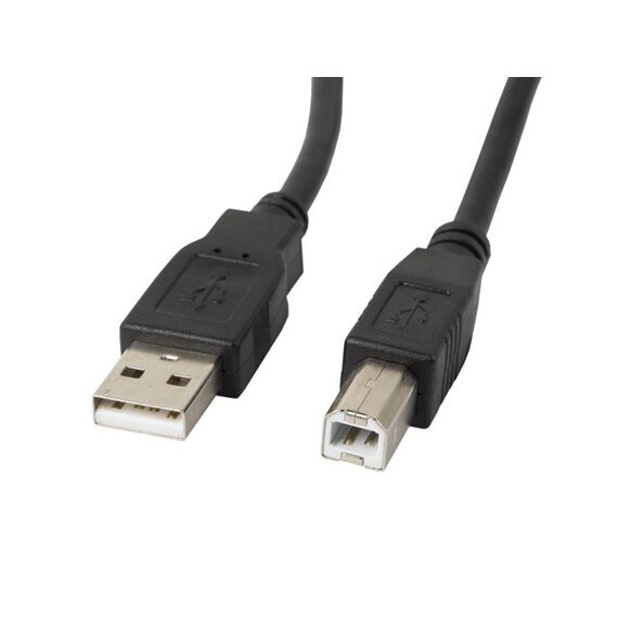 Lanberg CA-USBA-11CC-0030-BK USB cable 3 m USB 2.0 USB B Black - USB Cables - Cables & Adapters - Techbox