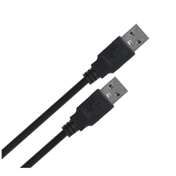 Lanberg CA-USBA-20CU-0010-BK USB cable 1m 2.0 USB A Black | Techbox