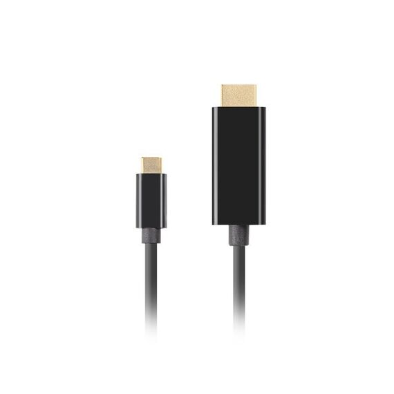 LANBERG CABLE USB-C(M)->HDMI(M) 3M 4K 60HZ BLACK | Techbox