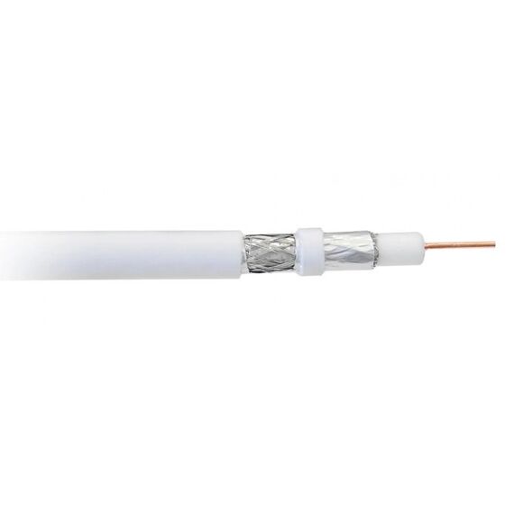 Libox Kabel koncentryczny PCC80 100m coaxial cable RG-6/U White | Techbox