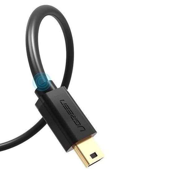 Ugreen USB cable - mini USB 480 Mbps 3 m US132 (black) | Techbox