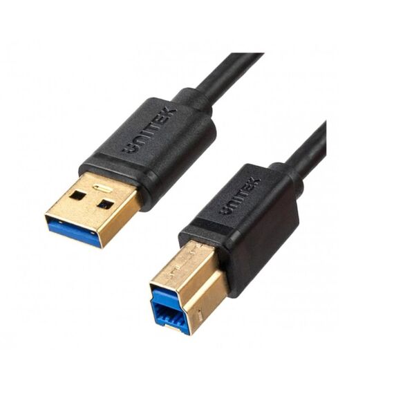 Unitek C14095BK USB-A to USB 3.0 Printer Cable, 2m - USB Cables - Cables & Adapters - Techbox