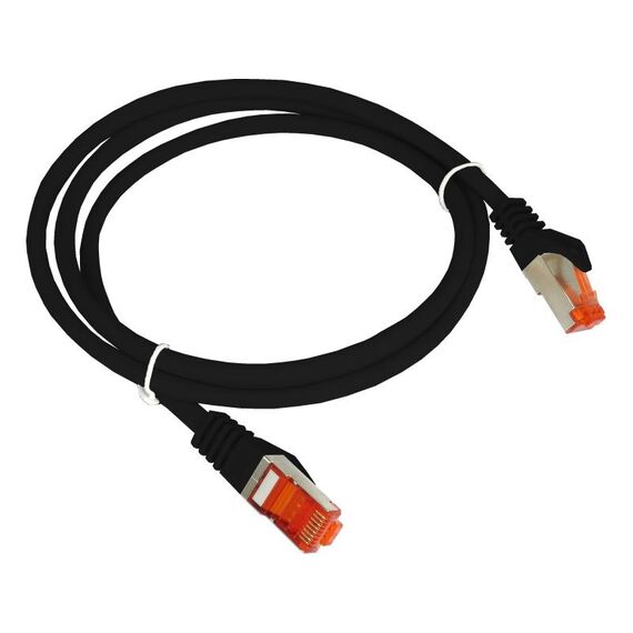 ALANTEC PATCH-CORD F/UTP CAT.6 PVC 1.0M BLACK - Network & Phone Cables - Cables & Adapters - Techbox