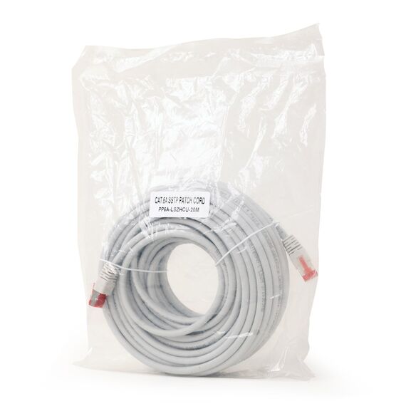 Gembird PP6A-LSZHCU-20M networking cable Grey Cat6a S/FTP (S-STP) | Techbox