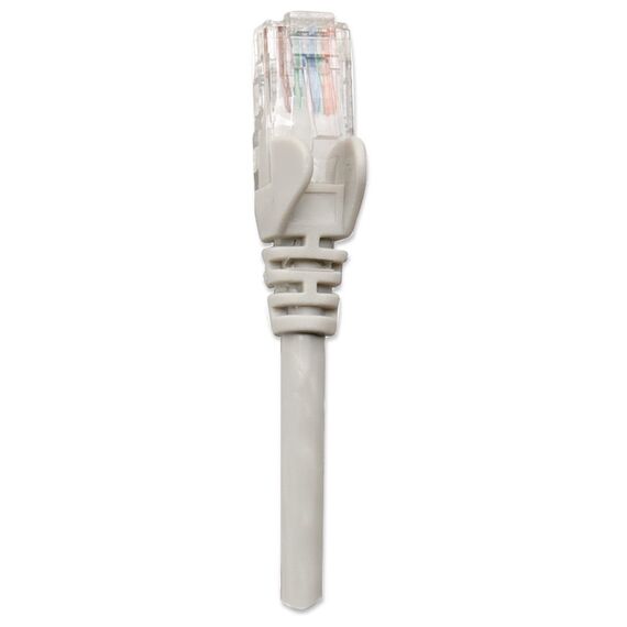 Intellinet Network Patch Cable, Cat5e, 3m, Grey, CCA, U/UTP, PVC, RJ45, Gold Plated Contacts, Snagless, Booted, Lifetime Warranty, Polybag | Techbox
