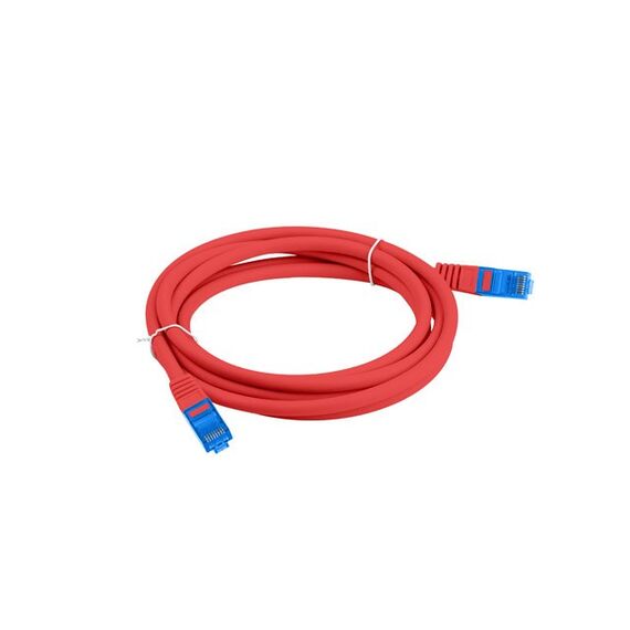 LANBERG PATCHCORD S/FTP CAT.6A 0.5M RED LSZH - Network & Phone Cables - Cables & Adapters - Techbox
