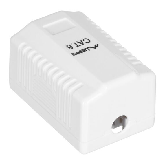 LANBERG SURFACE MOUNTING SOCKET CAT.6 1XRJ45 WHITE - Electricity - More Products - Techbox