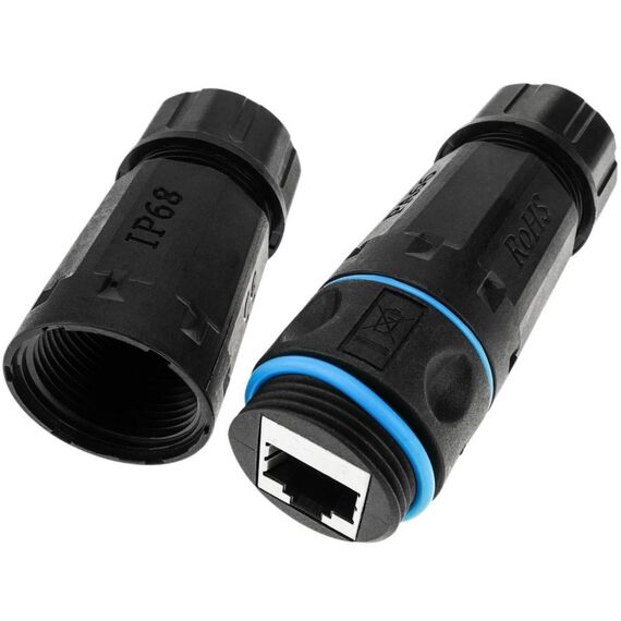 Techly IWP-MD C6-IP68T cable gender changer RJ-45 Black - Electricity - More Products - Techbox