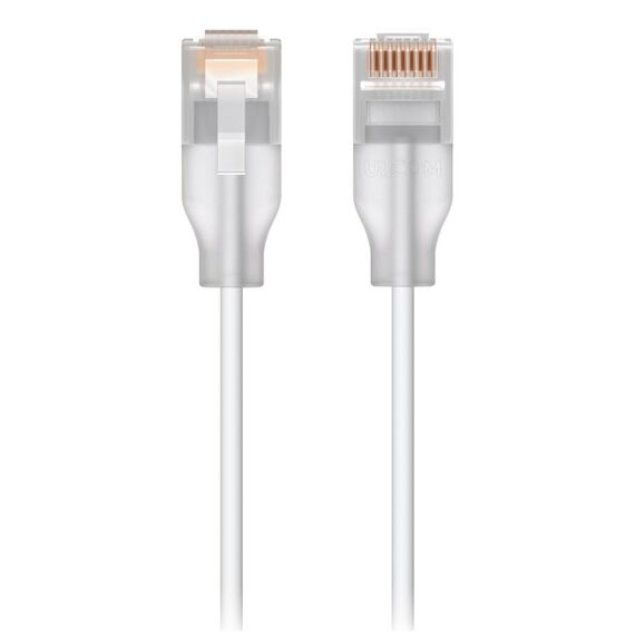 Ubiquiti UACC-Cable-Patch-EL-0.3M-W networking cable Translucent, White Cat6 | Techbox
