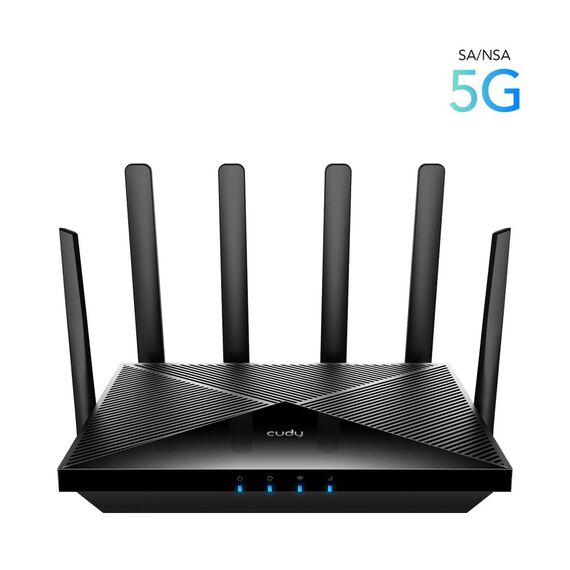 Cudy P5 wireless router Gigabit Ethernet Dual-band (2.4 GHz / 5 GHz) 5G Black | Techbox