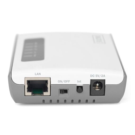 Digitus 2 Port USB 2.0 Wireless Multi-Functional Network Server, 300 Mbps - Network accessories - Network Devices - Techbox