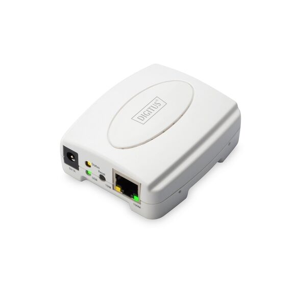 Digitus Fast Ethernet Print Server, USB 2.0 - Network accessories - Network Devices - Techbox