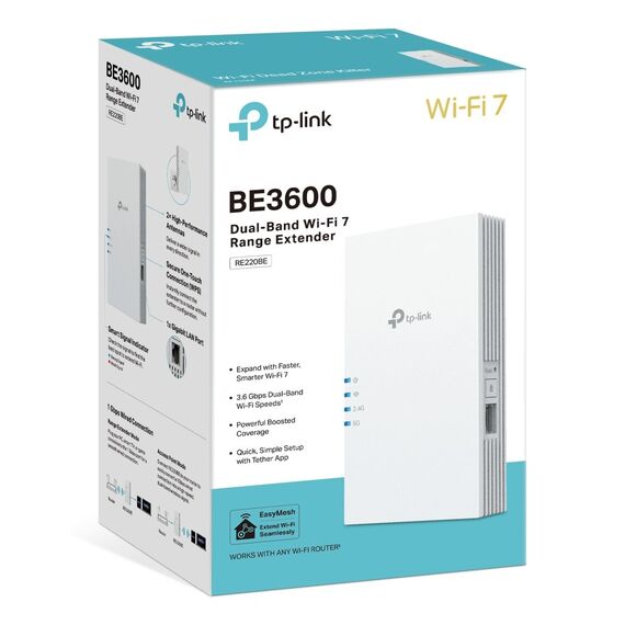 TP-Link RE220BE network extender Network repeater White 1000 Mbit/s | Techbox