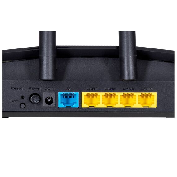 ASUS RT-AX57 wireless router Gigabit Ethernet Dual-band (2.4 GHz / 5 GHz) Black | Techbox