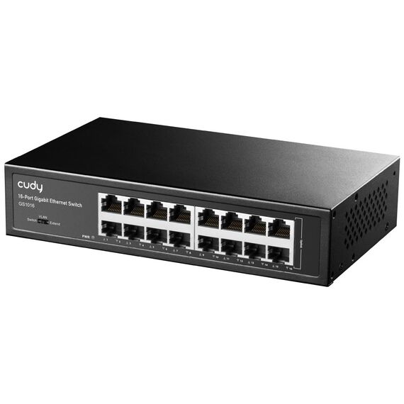 Cudy GS1016 network switch Gigabit Ethernet (10/100/1000) Black | Techbox