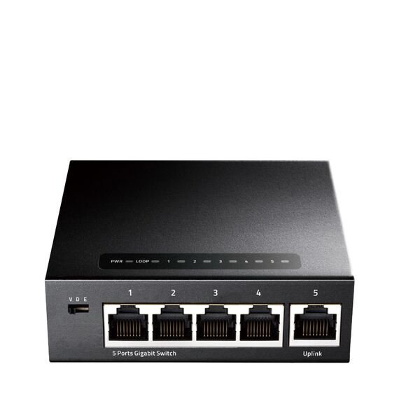 Cudy GS105 network switch Gigabit Ethernet (10/100/1000) Black | Techbox