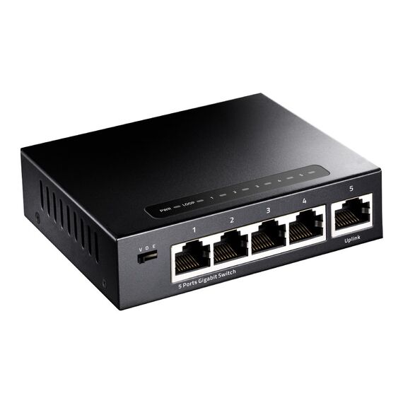 Cudy GS105 network switch Gigabit Ethernet (10/100/1000) Black | Techbox