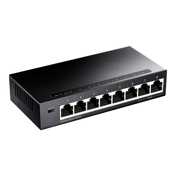 Cudy GS108 network switch Gigabit Ethernet (10/100/1000) Black - Switches - Network Devices - Techbox