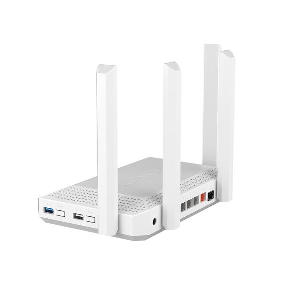 Keenetic Hero AX3000 Mesh Wi-Fi 6 Multi-Gigabit Router with a 4-Port Gigabit and 1-Port 2.5 Gigabit Smart Switch, SFP Combo Port, USB 2.0 and USB 3.0 Ports - Modem & Routers - Network Devices - Techbox