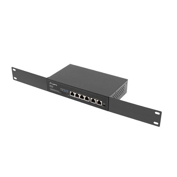 Lanberg Switch PoE+ Rack 10"/19"  RSFE-4P-2FE-60 | Techbox