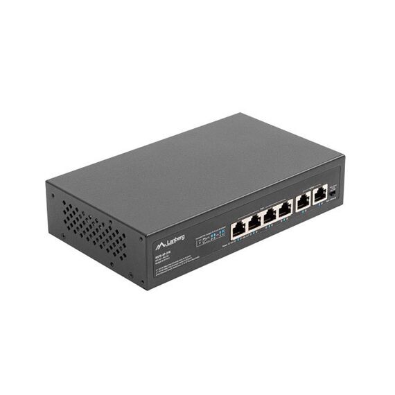 Lanberg Switch PoE+ Rack 10"/19"  RSFE-4P-2FE-60 | Techbox