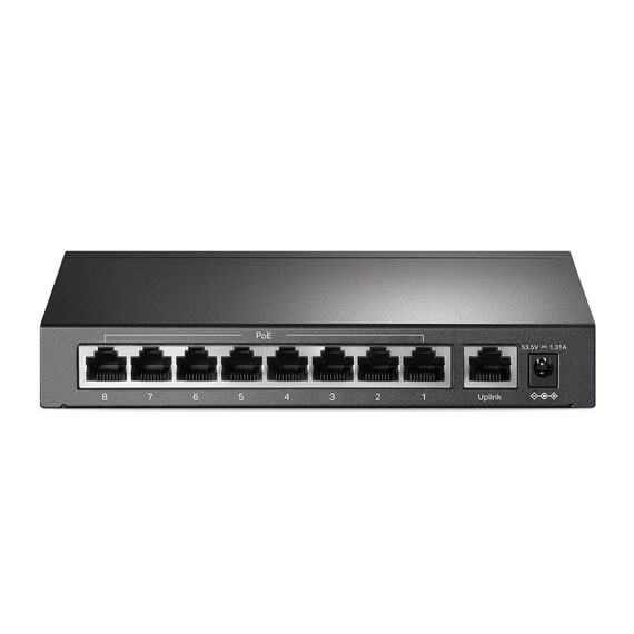 TP-Link 9-Port 10/100Mbps Desktop Switch with 8-Port PoE+ | Techbox