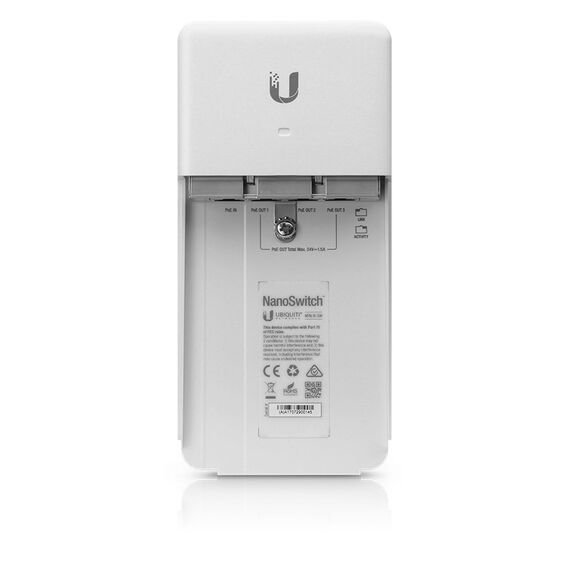 Ubiquiti NanoSwitch Gigabit Ethernet (10/100/1000) Power over Ethernet (PoE) White | Techbox
