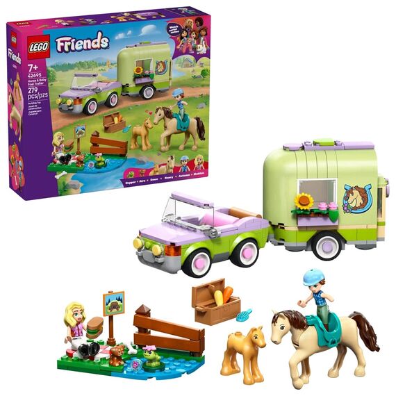 LEGO FRIENDS 42695 Horse and Baby Foal Trailer |  Techbox